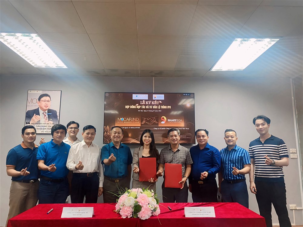 Lễ ký kết hợp tác giữa MOCAFUND và SMARTTECH: Đánh dấu cột mốc quan trọng trên con đường IPO