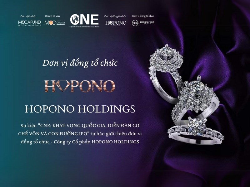 GIỚI THIỆU ĐƠN VỊ TÀI TRỢ - ĐỒNG TỔ CHỨC: HOPONO HOLDINGS